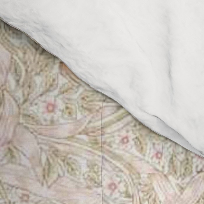 William Morris Pimpernel Cochineal Pink Pastel Floral Comforter Gallery Image 4