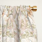 William Morris Pimpernel Cochineal Pink Pastel Floral Window Curtain Gallery Image 2