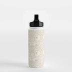 William Morris Pimpernel Cochineal Pink Pastel Floral Water Bottle Gallery Image 2