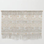 William Morris Pimpernel Cochineal Pink Pastel Floral Wall Hanging Gallery Image 1