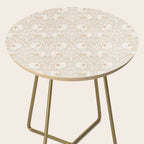 William Morris Pimpernel Cochineal Pink Pastel Floral Side Table Gallery Image 2