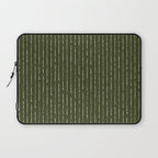 Lines II (Olive Green) Laptop Sleeve Gallery Image 1