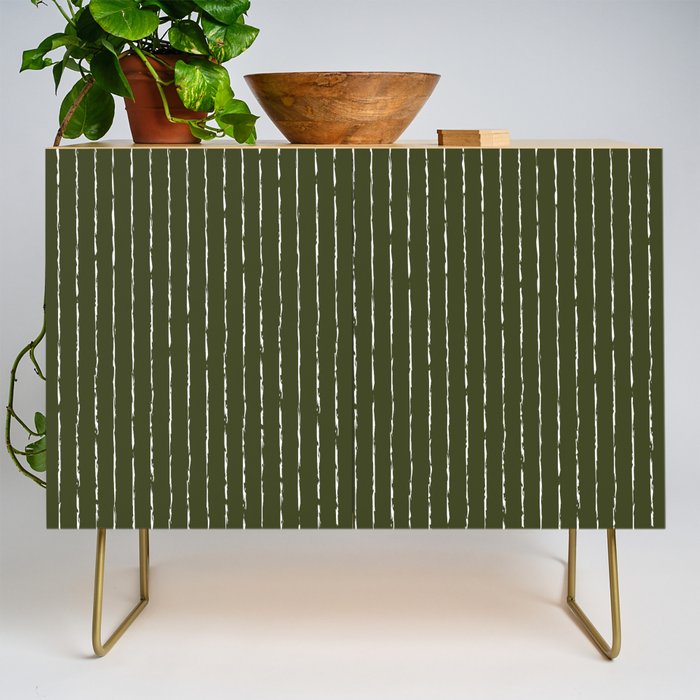 Lines II (Olive Green) Credenza Gallery Image 1