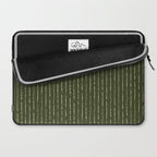 Lines II (Olive Green) Laptop Sleeve Gallery Image 2
