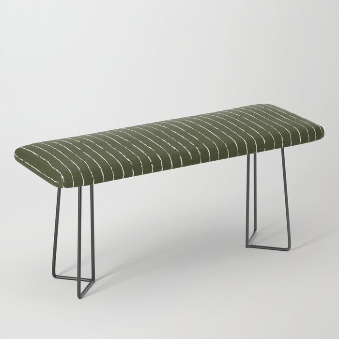 Lines II (Olive Green) Bench Gallery Image 1