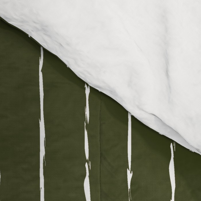 Lines II (Olive Green) Comforter Gallery Image 4