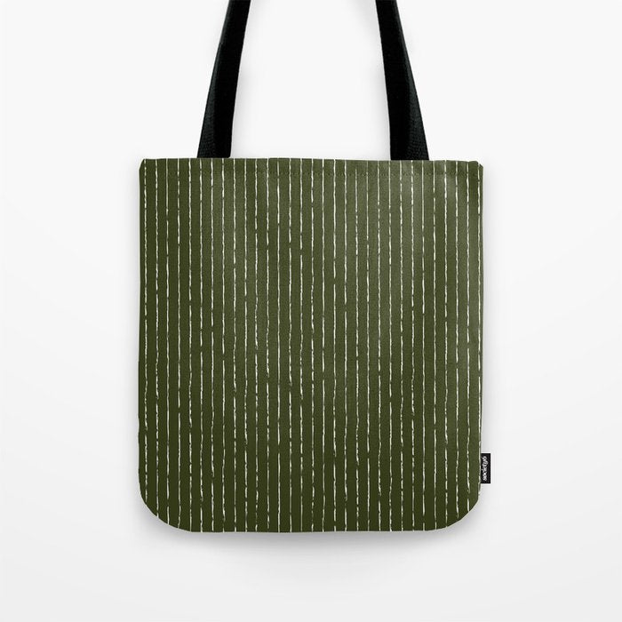 Lines II (Olive Green) Tote Bag Gallery Image 1