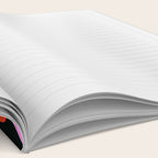 Colorful diverse people face cartoon pattern Notebook Gallery Image 2