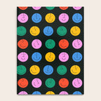 Colorful diverse people face cartoon pattern Notebook Gallery Image 4