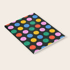 Colorful diverse people face cartoon pattern Notebook Gallery Image 2