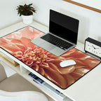 Always the Optimist  pink dahlia botanical flower photograph Desk Mat Gallery Image 2