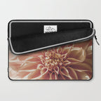 Always the Optimist  pink dahlia botanical flower photograph Laptop Sleeve Gallery Image 2