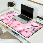 Pink Halloween pastel spooky party Desk Mat Gallery Image 2