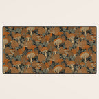 Autumn Mushrooms and Pinecones Desk Mat Gallery Image 3