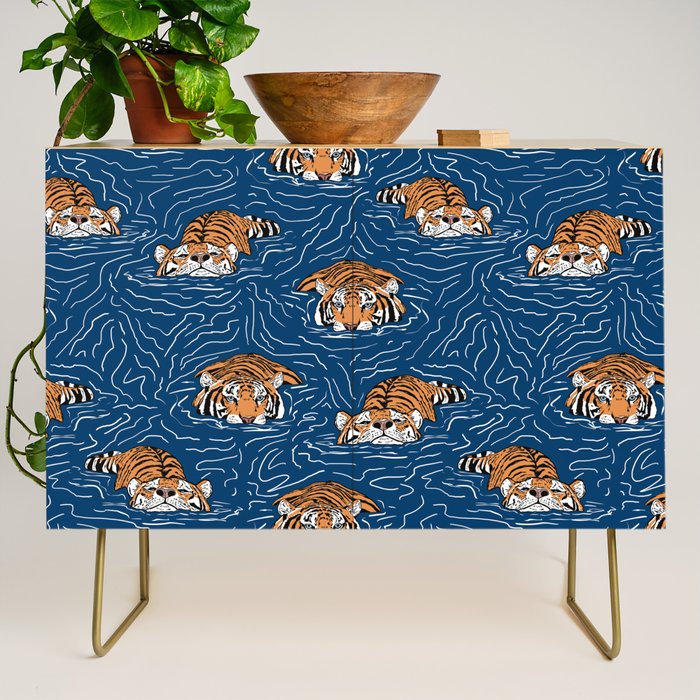 Tigers in the water Credenza Gallery Image 1
