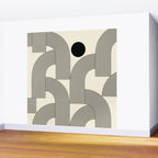 Abstraction_SUNLIGHT_SUNSHINE_LINE_POP_ART_Minimalism_001A Wall Mural Gallery Image 2