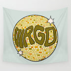 Virgo Disco Ball Wall Tapestry Gallery Image 4