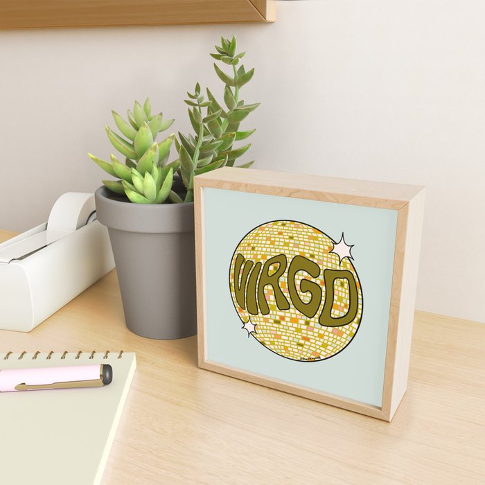 Virgo Disco Ball Mini Art Print Gallery Image 2