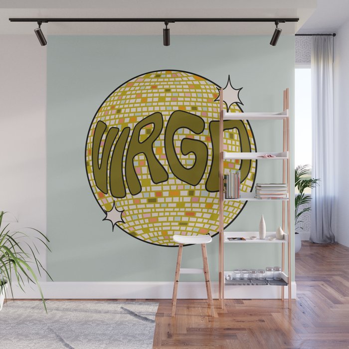Virgo Disco Ball Wall Mural Gallery Image 1