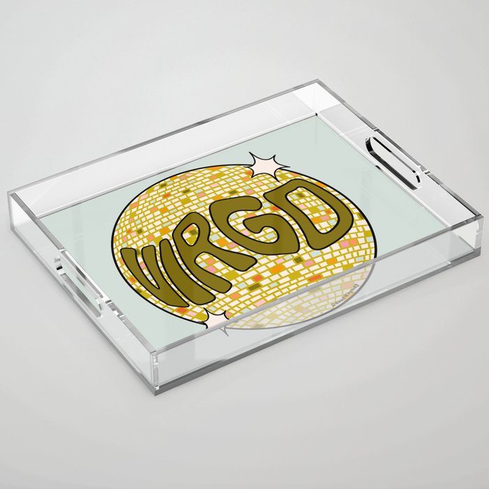 Virgo Disco Ball Acrylic Tray Gallery Image 1