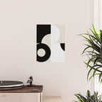 geometry mid modern black white III Poster Gallery Image 2