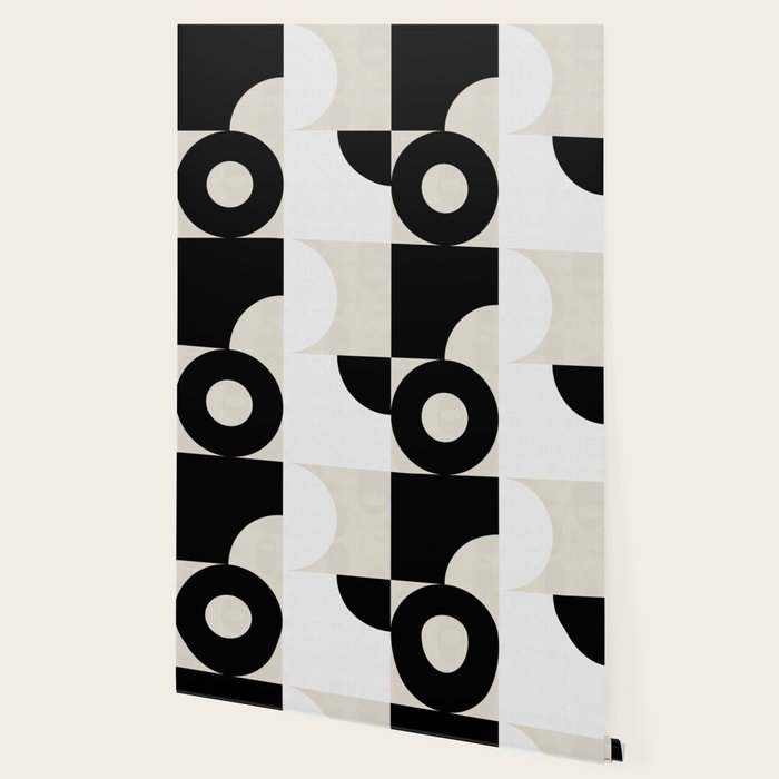geometry mid modern black white III Wallpaper Gallery Image 2