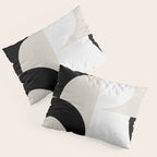 geometry mid modern black white III Pillow Sham Gallery Image 3