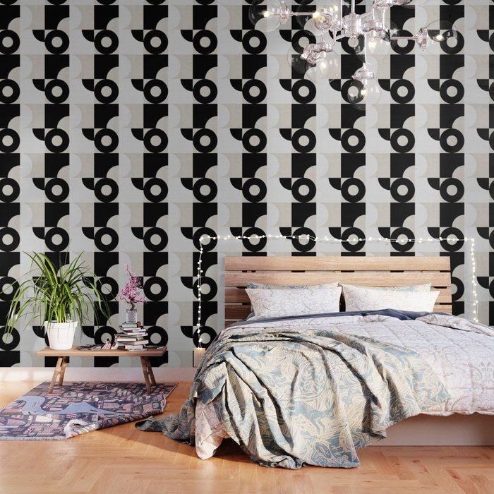 geometry mid modern black white III Wallpaper Gallery Image 1