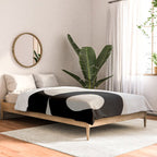 geometry mid modern black white III Comforter Gallery Image 2