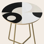 geometry mid modern black white III Side Table Gallery Image 2