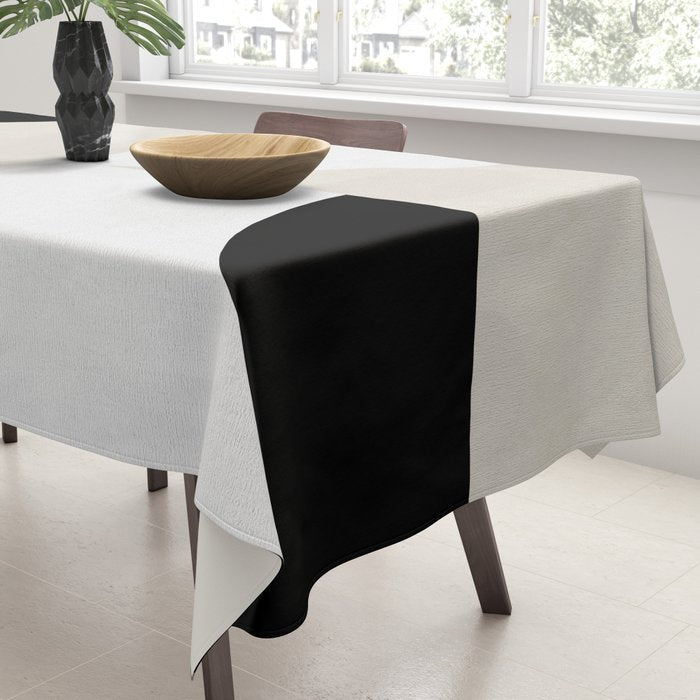 geometry mid modern black white III Tablecloth Gallery Image 3