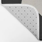 geometry mid modern black white III Bath Mat Gallery Image 2