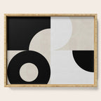 geometry mid modern black white III Serving Tray Gallery Image 1