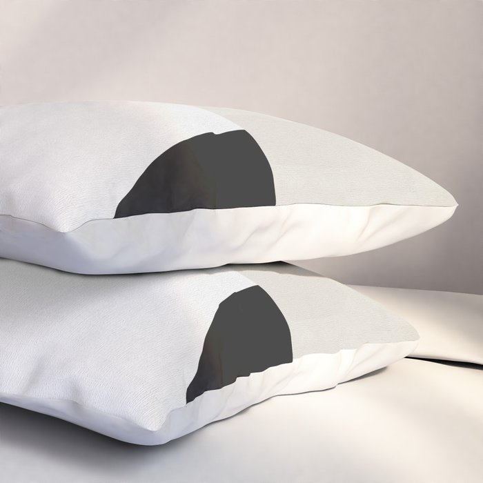 geometry mid modern black white III Pillow Sham Gallery Image 3
