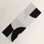 geometry mid modern black white III Yoga Mat Gallery Image 1