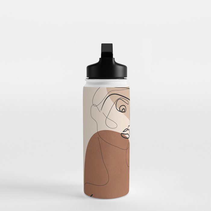 Abstract Faces 6  Water Bottle Gallery Image 3