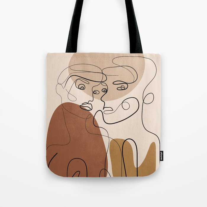 Abstract Faces 6  Tote Bag Gallery Image 1