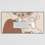 Abstract Faces 6  Desk Mat Gallery Image 1