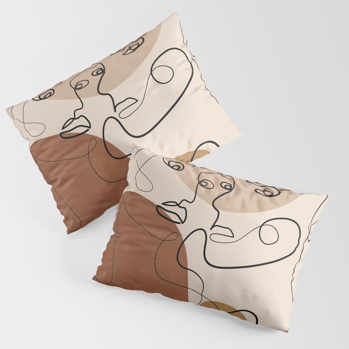 Abstract Faces 6  Pillow Sham Gallery Image 3