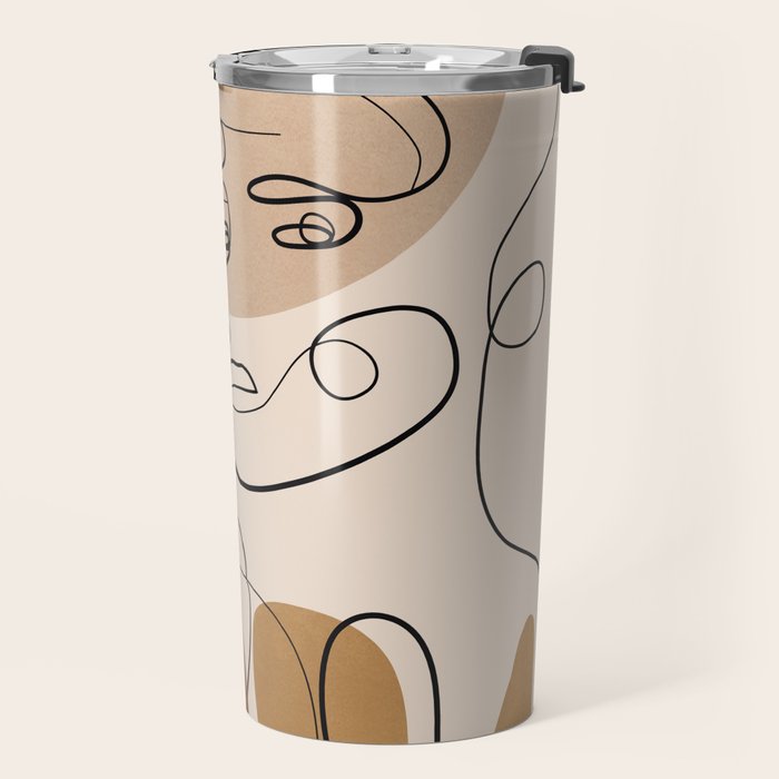 Abstract Faces 6  Travel Mug Gallery Image 2
