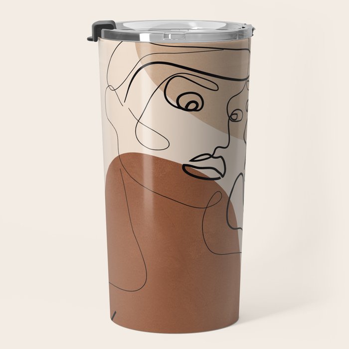 Abstract Faces 6  Travel Mug Gallery Image 3