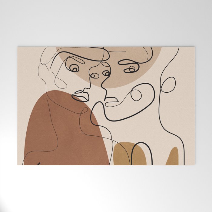Abstract Faces 6  Welcome Mat Gallery Image 1