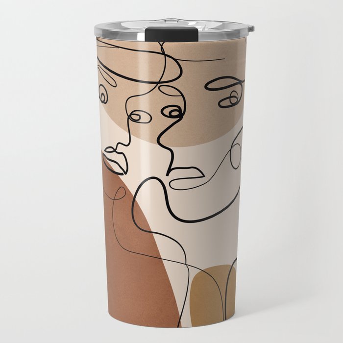 Abstract Faces 6  Travel Mug Gallery Image 1