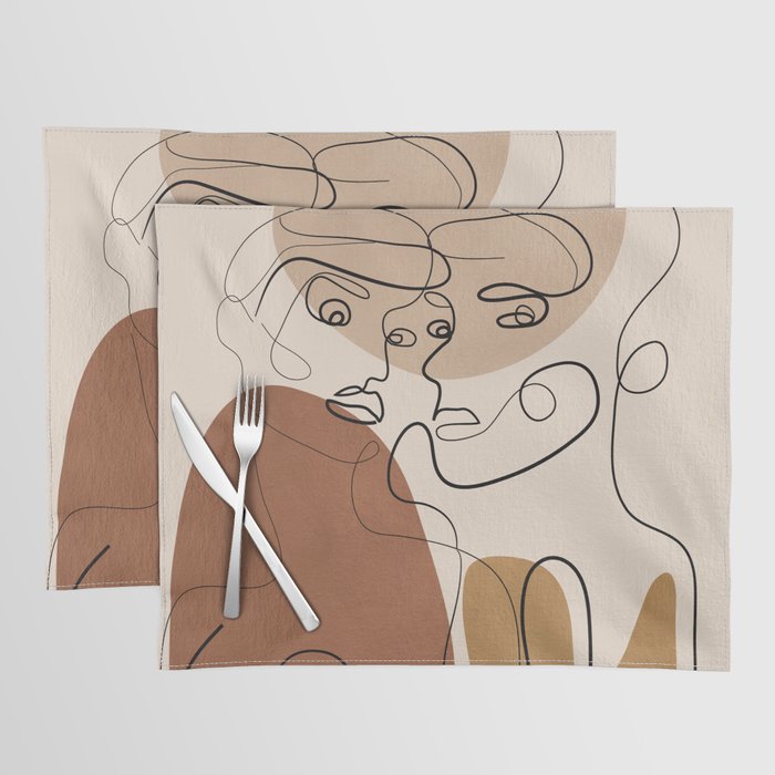 Abstract Faces 6  Placemat Gallery Image 1
