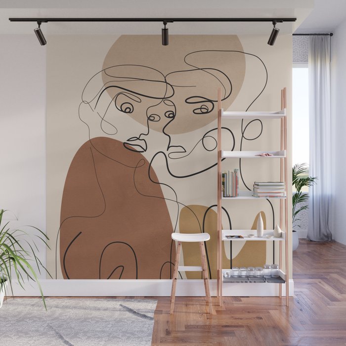 Abstract Faces 6  Wall Mural Gallery Image 1