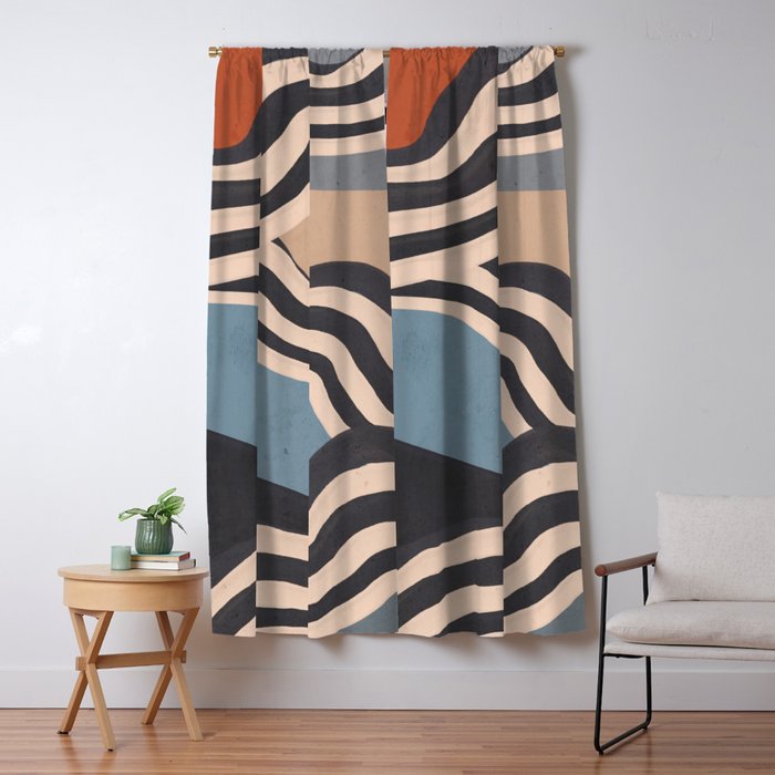 Modern Abstract Art 56 Window Curtain Gallery Image 5