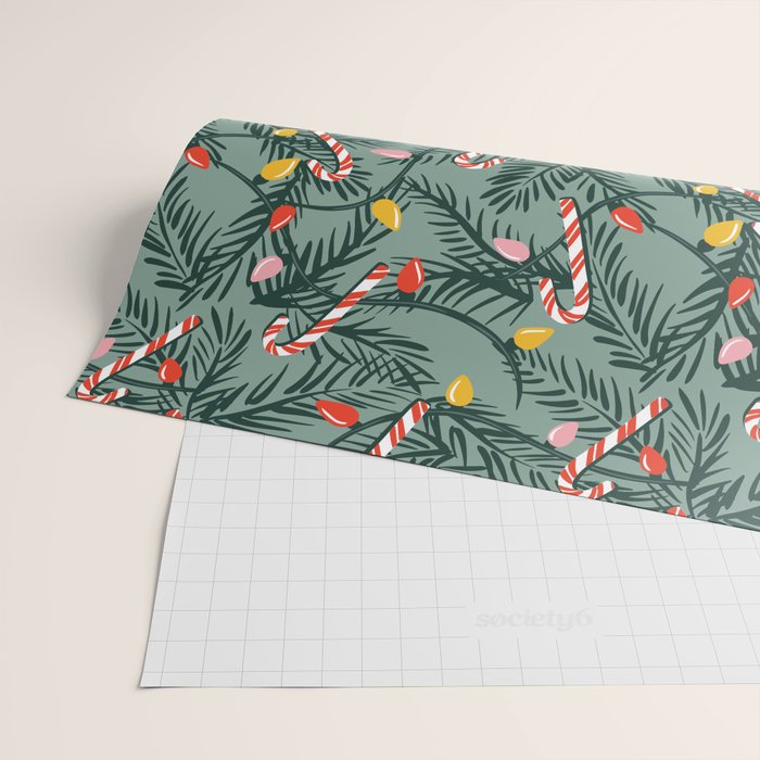 Candy Cane Christmas Wrapping Paper Gallery Image 2