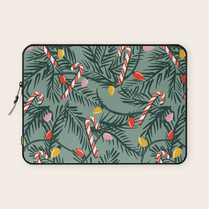 Candy Cane Christmas Laptop Sleeve Gallery Image 1