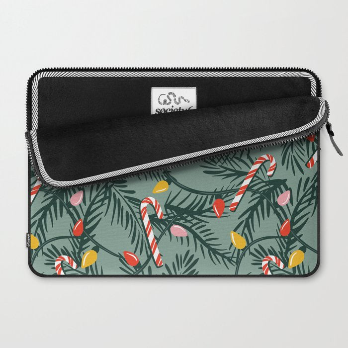 Candy Cane Christmas Laptop Sleeve Gallery Image 2