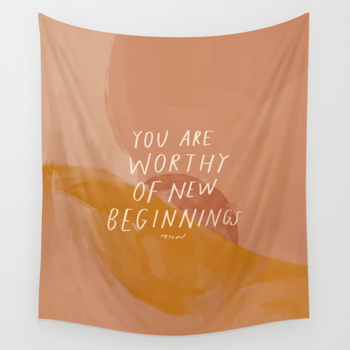 Worthy of New Beginnings  Wall Tapestry Gallery Image 4